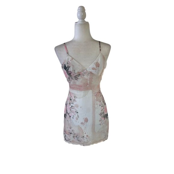 Princess Polly Floral Open Back Mini Dress – AU 6 / US 2 / EU 34 - Picture 1 of 5